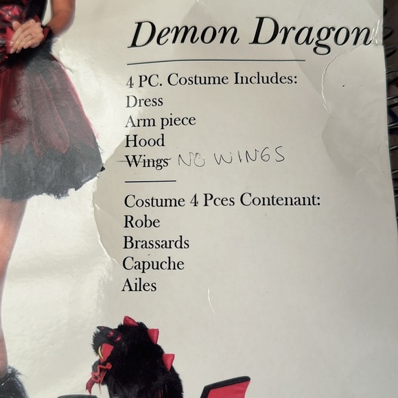 Demon Dragon Costume - Picture 7 of 7